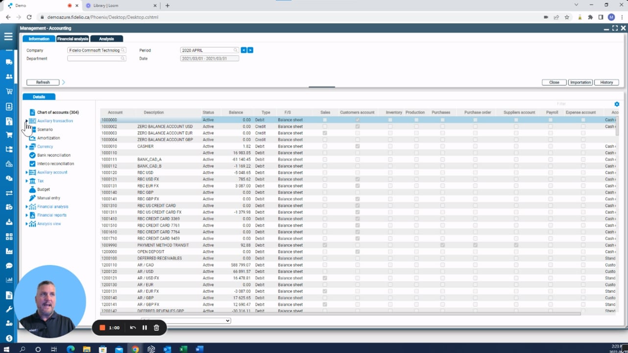 Accounting month end procedure and financial analysis with Fidelio ERP Thmbnails_Loom