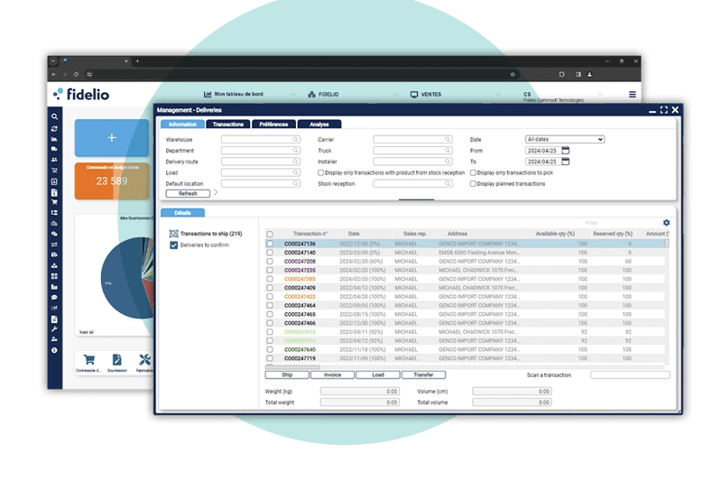 Deliveries Management Interface