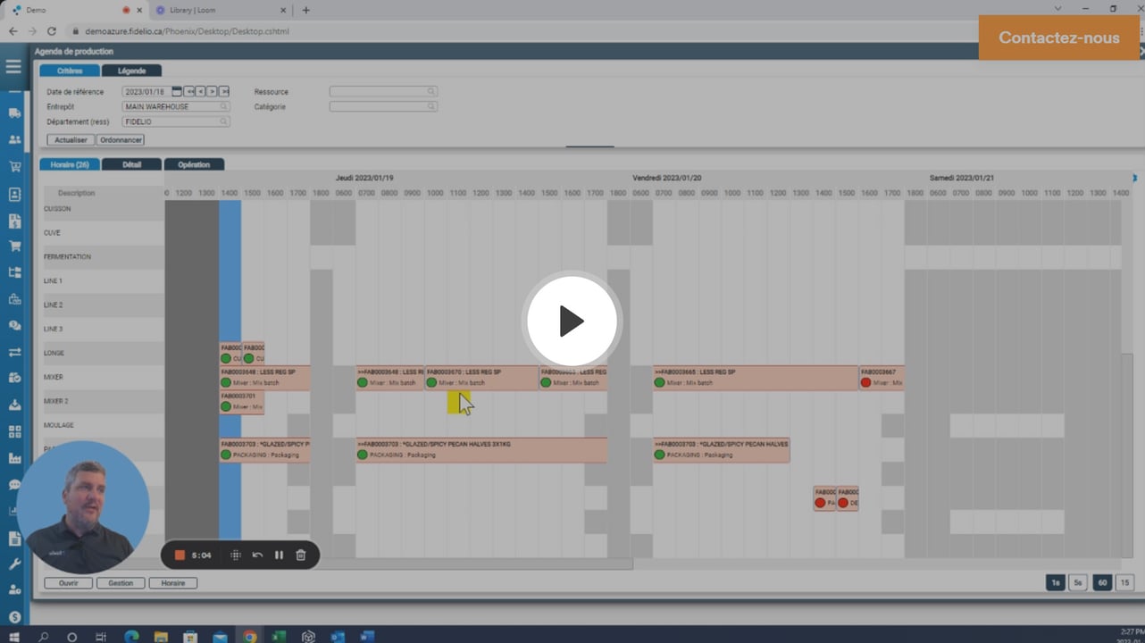 Lancement en production et ordonnancement