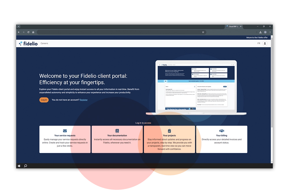 Fidelio Client portal