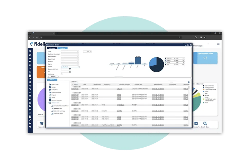 Fidelio Orders Interface